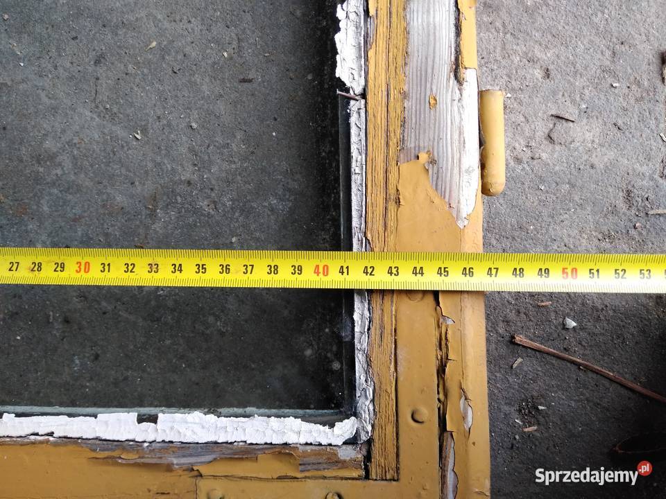 Stara drewniana podwójna rama okienna ramka okno śląskie Dąbrowa Górnicza