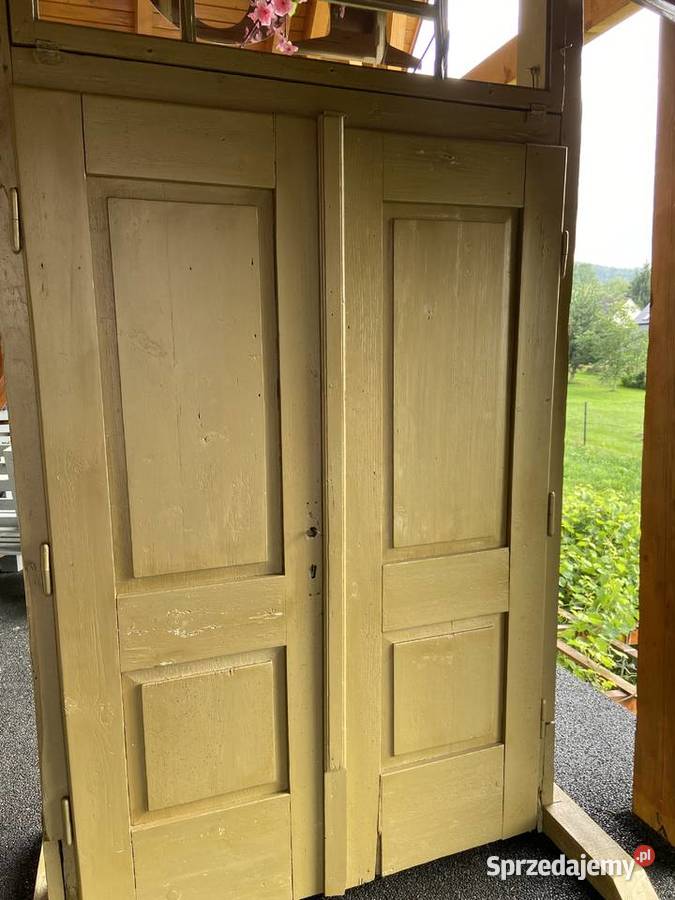 Sprzedam stare piękne drewniane drzwi