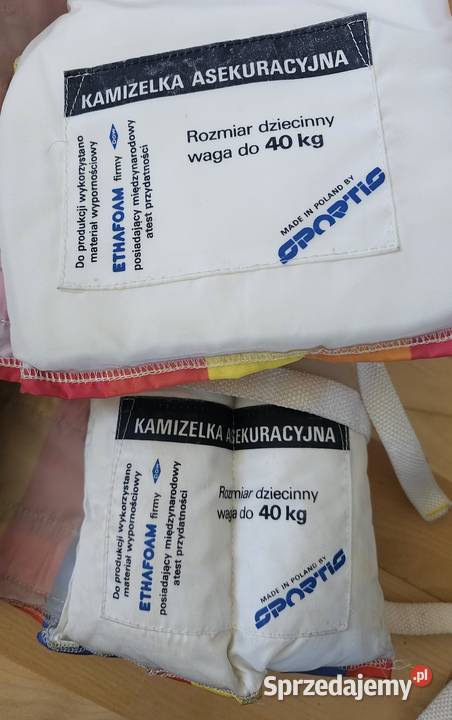 Kamizelka do pływania dzieci kapok firmy Sportis małopolskie Kraków sprzedam