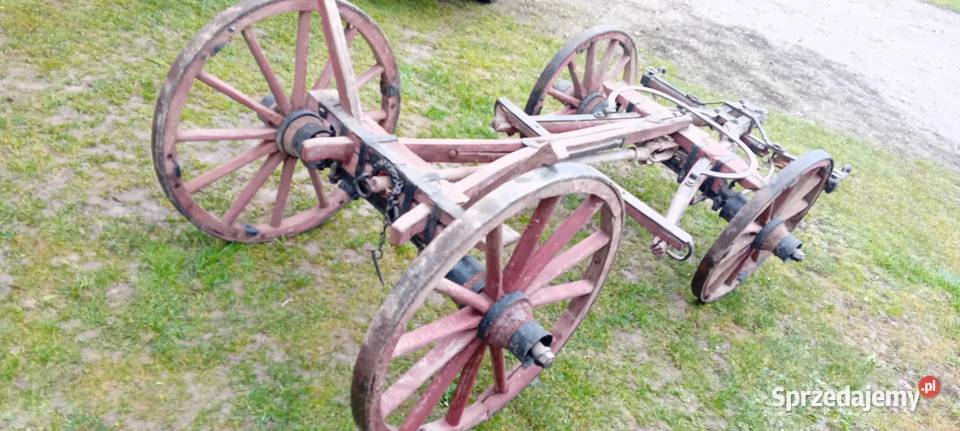 WÓZ konny drewniany stalowe okucia Zamość