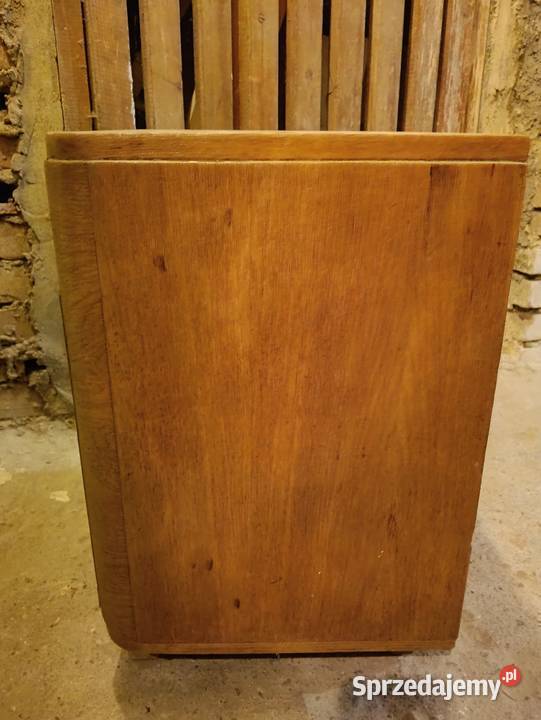 Drewniana szafka nocna nakastlik PRL lata 60