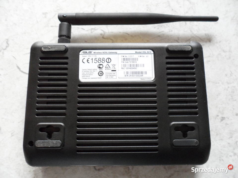 modem router ASUS DSLN10 ADSL internet wifi Internet i komunikacja