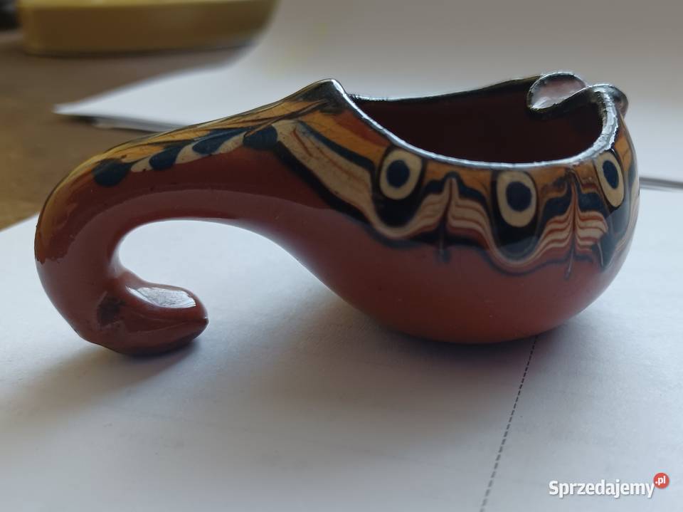 Popielniczka Vintage Art Bułgaria ceramika Tarnowo Podgórne