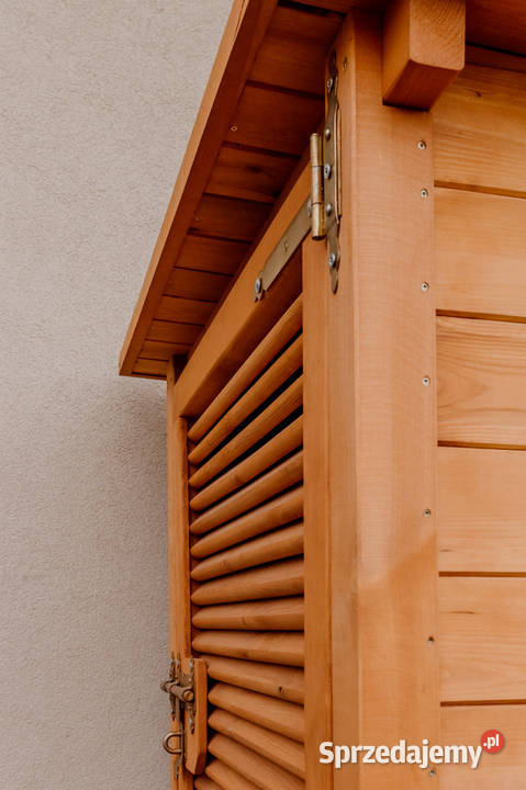 Szafa ogrodowa drewniana drzwi jednoskrzydłowe Dom i Ogród