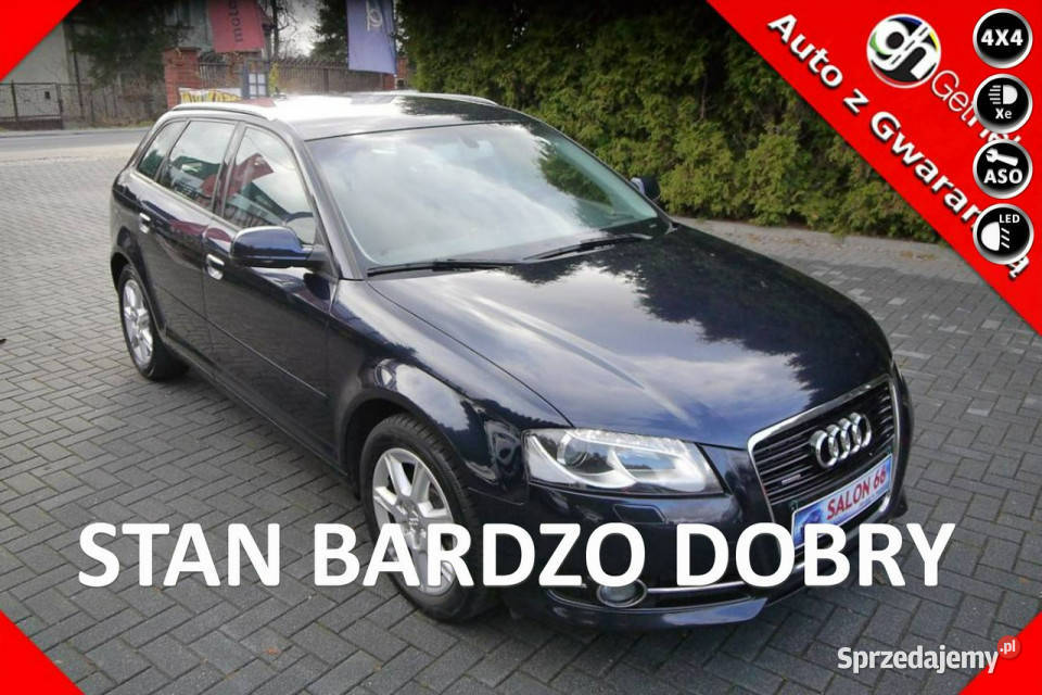 Audi A3 18 Qattro Led Xenon Bezwypadkowy Stan z przyciemniane szyby Częstochowa