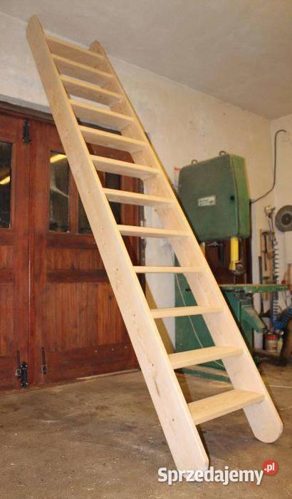 SCHODY DREWNIANE REGULOWANE Młynarskie Strychowe Łuków