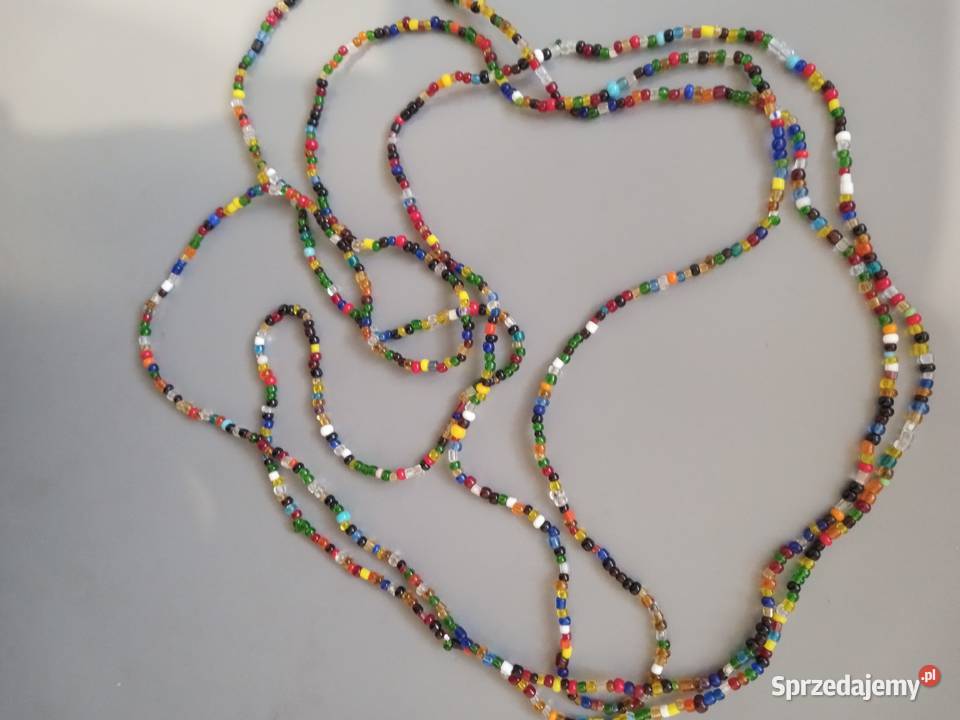 Naszyjnik korale z mini drobnych koralików