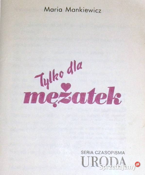 mężatek Maria Mankiewicz miękka