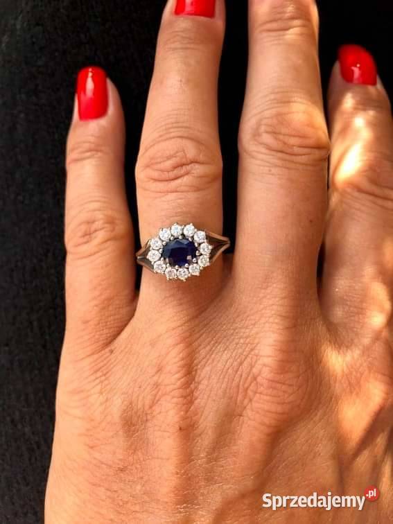 Pierścionek Z szafirem Łódź