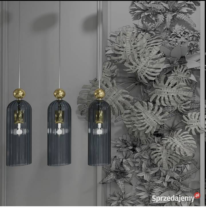 Lampa wisząca Piega 1 smoked 1xE14 Lampy wiszące Wsola
