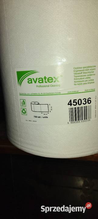 Czyściwo w roli Avatex 450 poliester i wiskoza Piątek