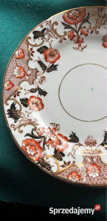 Talerzyk deserowy XIX w Anglia Porcelana i szkło Gdańsk