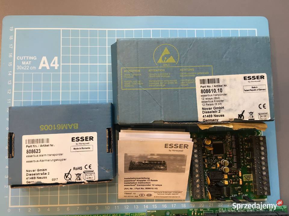 3 płytki elektroniki ESSER by Honeywell zasilacz Szczecinek