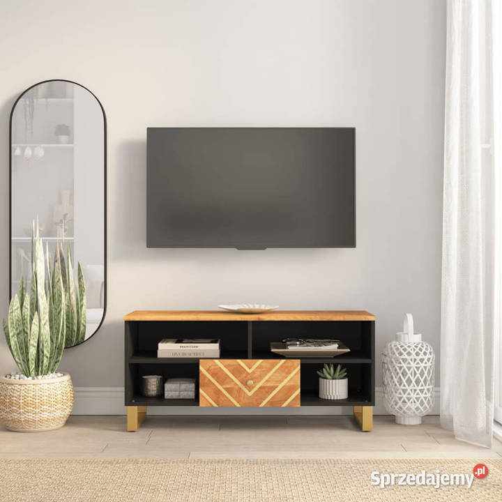 Szafka pod TV brązowoczarna 100x335x46 lite Warszawa