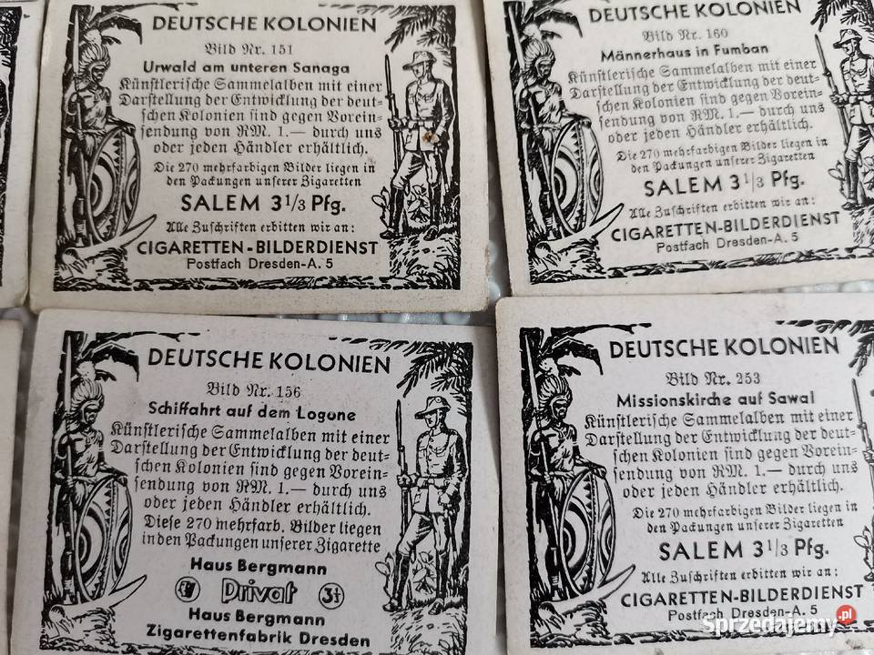 Stare kolekcjonerskie karty z paczek papierosów śląskie Katowice