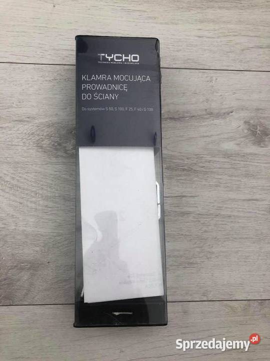 TYCHO klamra mocująca prowadnicę do ściany NOWA inny materiał Łódź