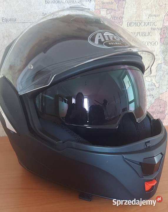 Kask motocyklowy męski Airoh czarny mat Staszów