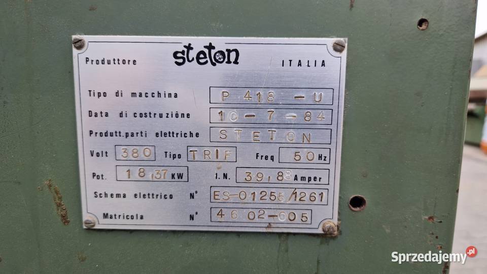 Strugarka 4stronna Steton P418