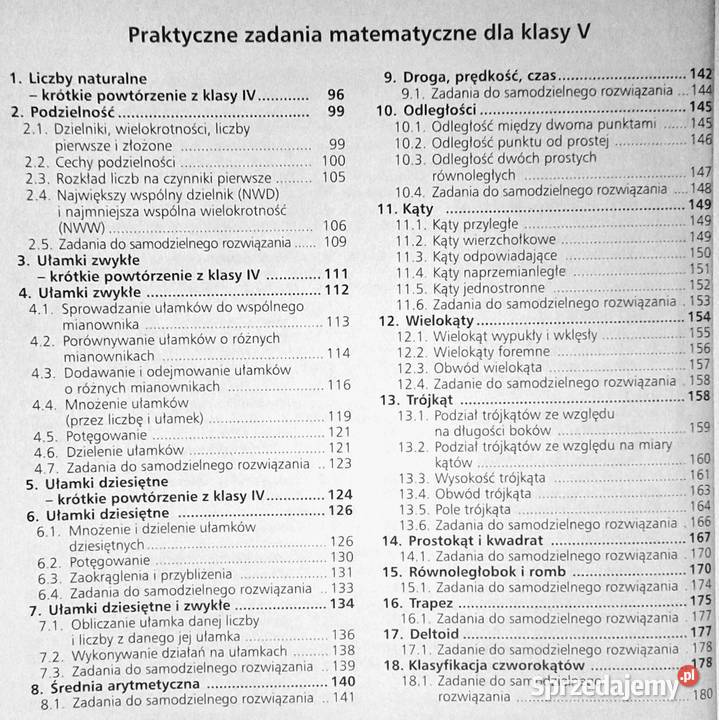 Matematyka Kompendium szóstoklasisty Łukasz Rok wydania 2007 sprzedam