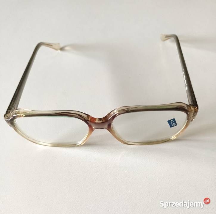 Okulary korekcyjne 15 plusy z PRL vintage