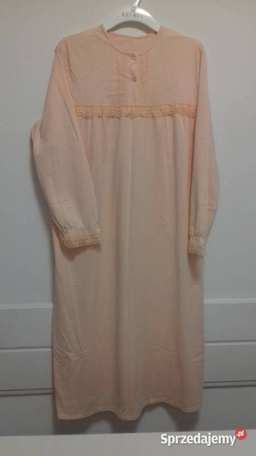 Koszula nocna łososiowa do sprzedania bawełna Kraków sprzedam