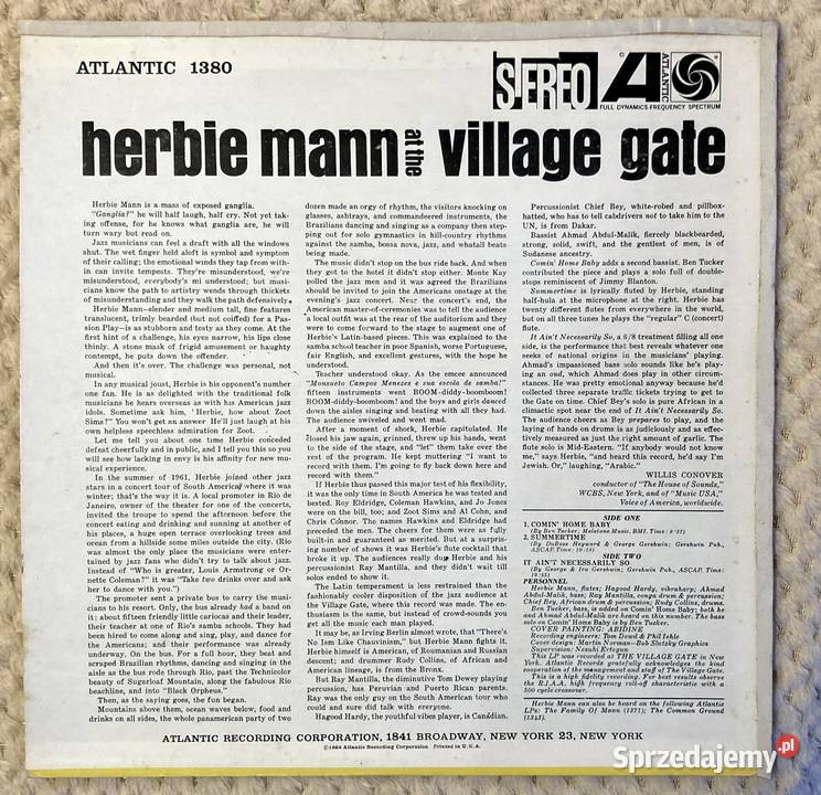 Herbie Mann At The Village Gate Szczecin