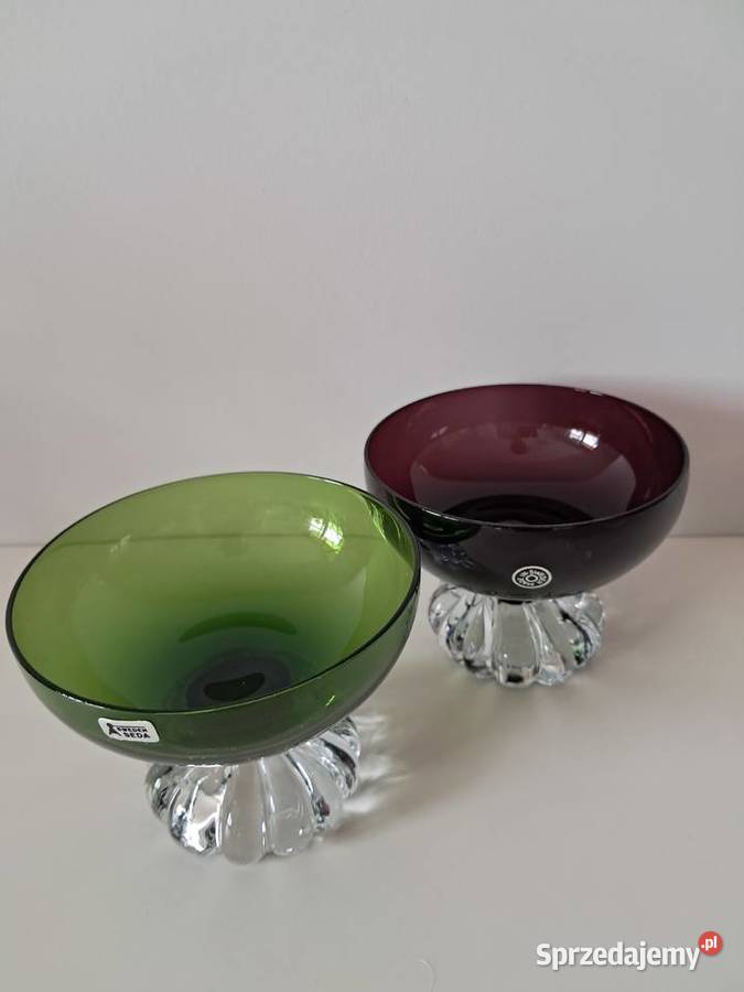 Szklny pucharek seda Glasbruk Kraków