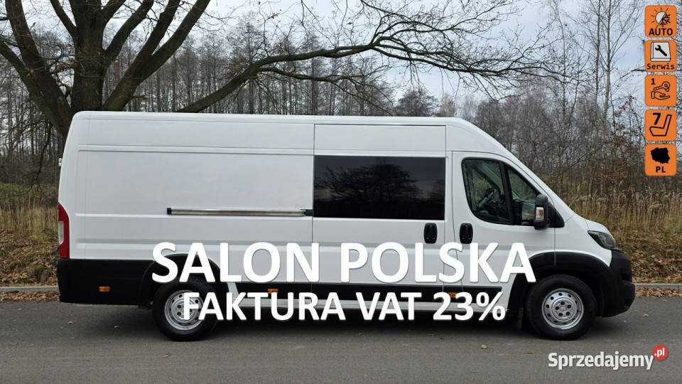 Peugeot Boxer dokabrygadówka 7 osobowy maxi manualna śląskie Chełm Śląski