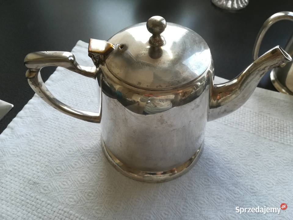 posrebrzany dzbanek piękny secesyjny kształt pomorskie Gdańsk sprzedam