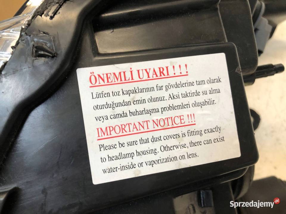 Dacia Dokker 2012 Reflektor lampa przednia lewa świętokrzyskie Skarżysko-Kamienna