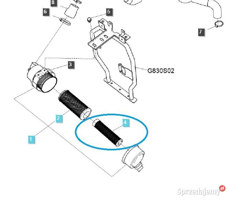 Filtr powietrza TRG190 LS Tractor 40514268 podkarpackie Tajęcina