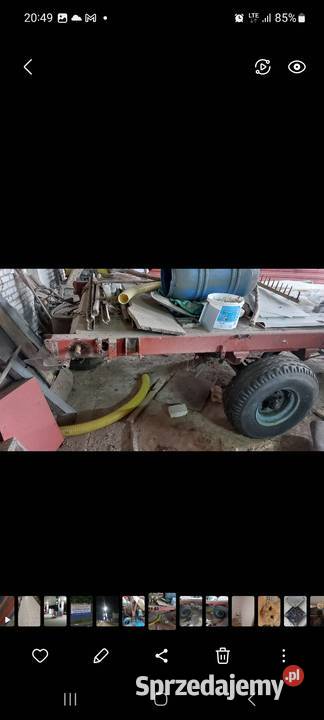 Przyczepa jednoosiowa rama z chamulcami do nieuszkodzony Łapy