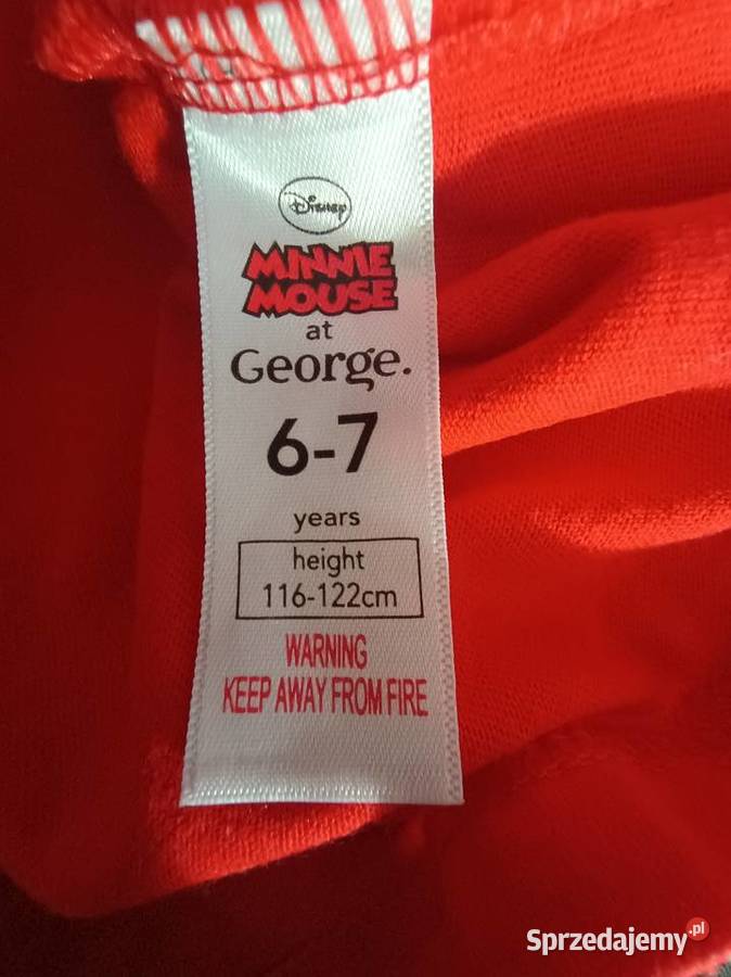 Czerwona bluzka George z Myszką Minnie Idealna Strzelce Krajeńskie