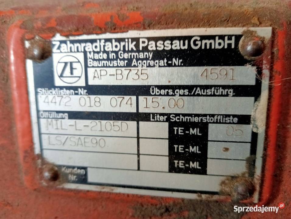 Mosty ZF APL B745AP B735 Limanowa