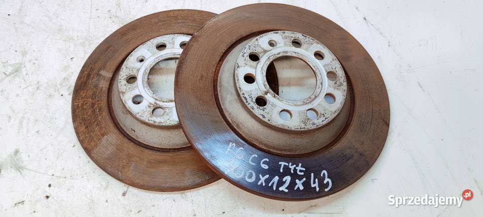 TARCZA TARCZE HAMULCOWE TYŁ AUDI A6 C6 300 MM 12 osobowe Tarcze hamulcowe Przystajń