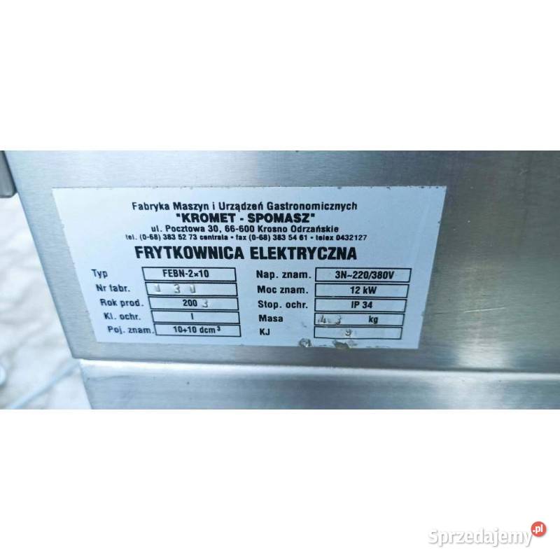 copy of Frytownica 2 Komorowa ElektrycznaKROMET Nowe Skalmierzyce