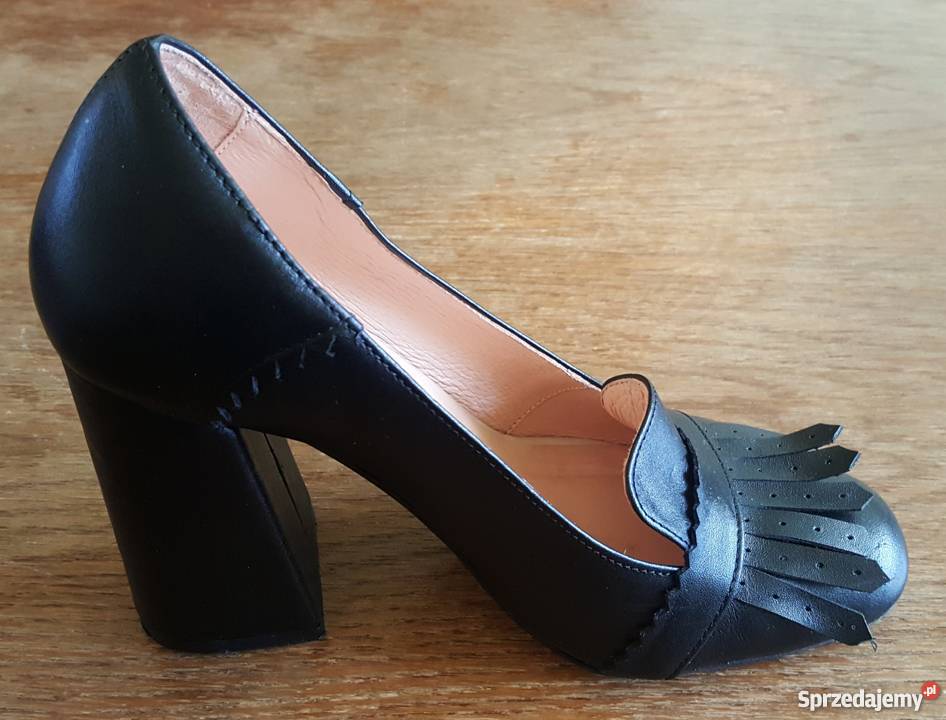 Czarne czółenka Paso a Paso Perla black rozmiar Czółenka