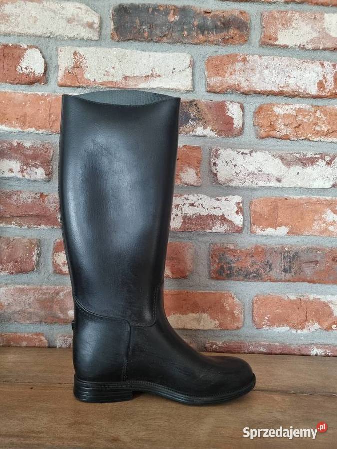 Kalosze w jeździeckim stylu czarny mazowieckie Warszawa sprzedam