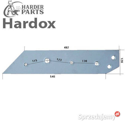 Płoza długa HARDOX 80603P 74603P części do pługa nieuszkodzony Suwałki