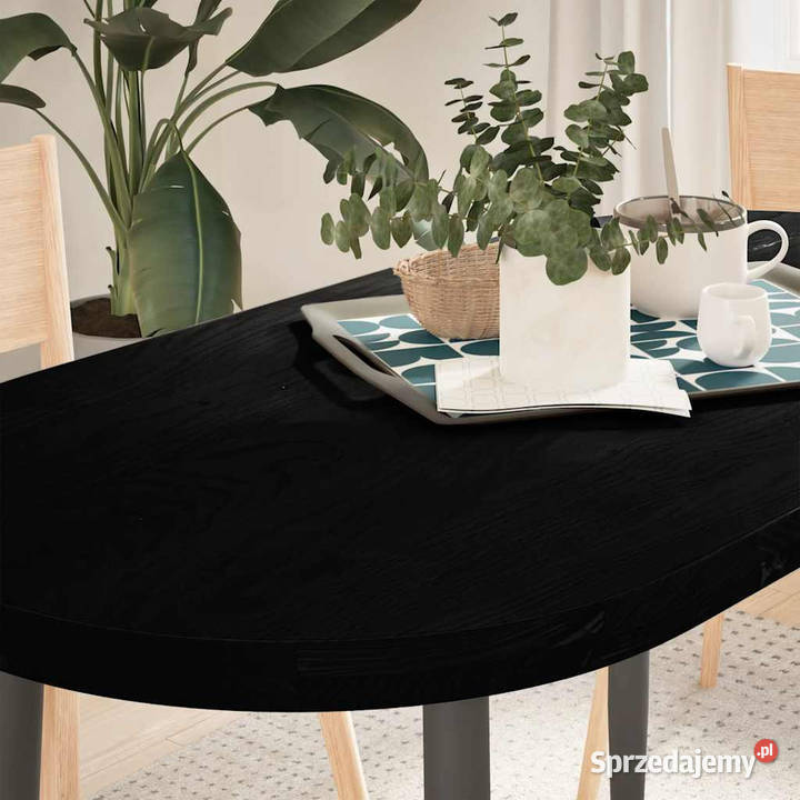 Blat do stołu brązowy 120x60x4 lite drewno