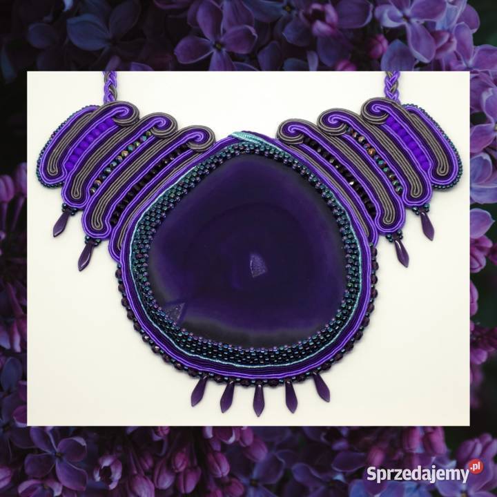 NASZYJNIK Z AGATEM XXL SUTASZ Warszawa