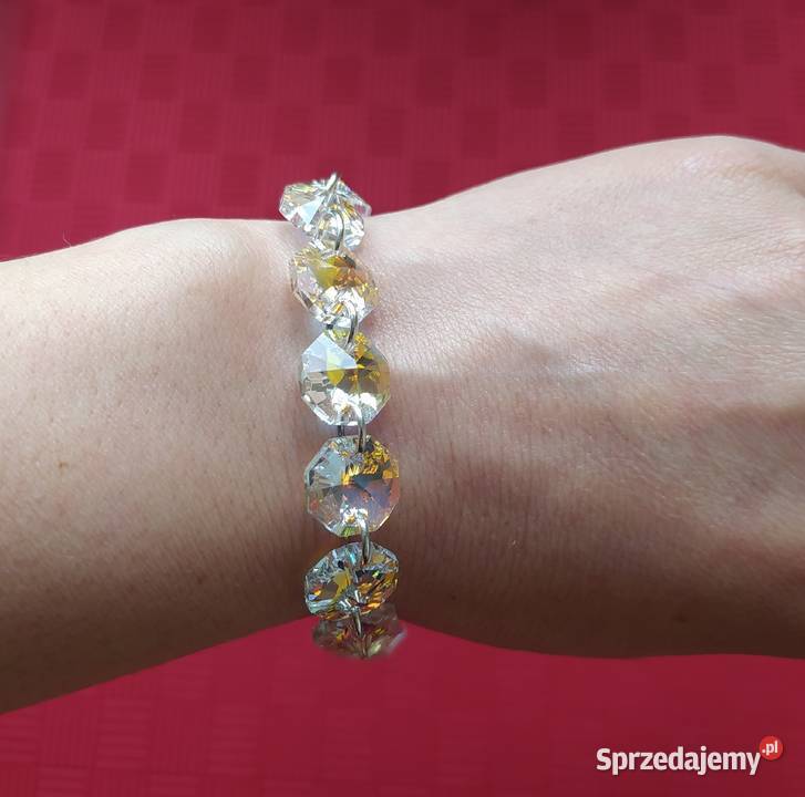 Bransoletka z kryształkami Swarovski śląskie Zawiercie