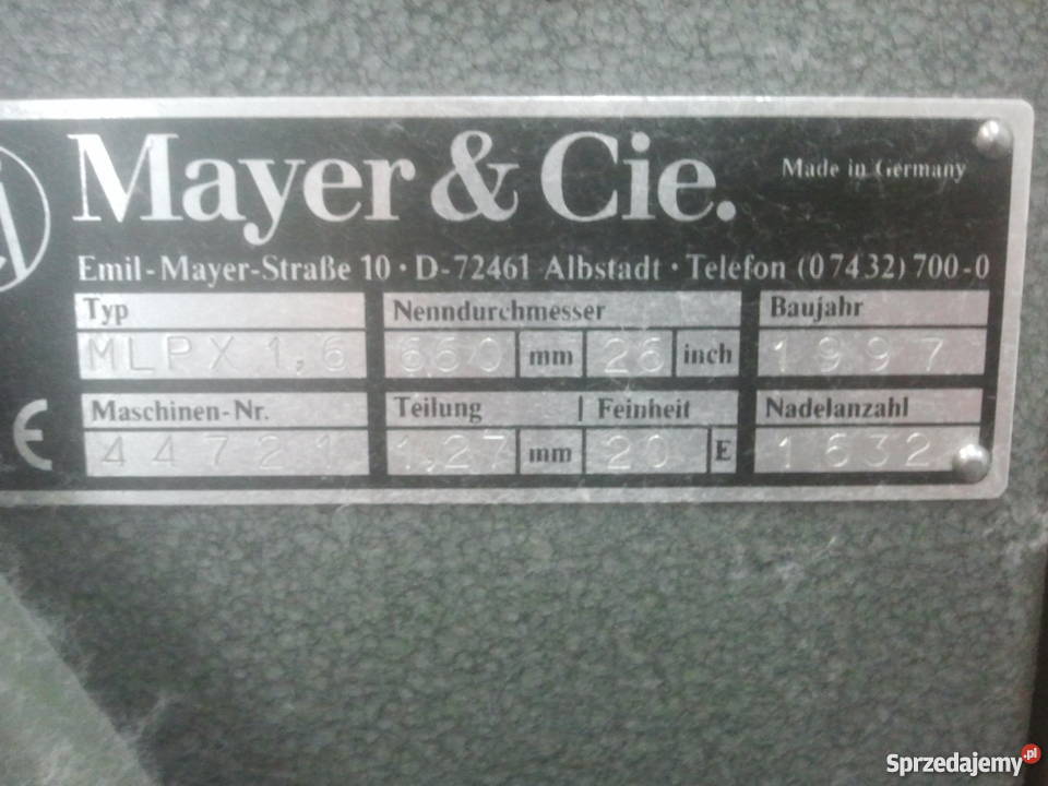 Mayer Typmlpx 16 Pabianice Sprzedajemypl