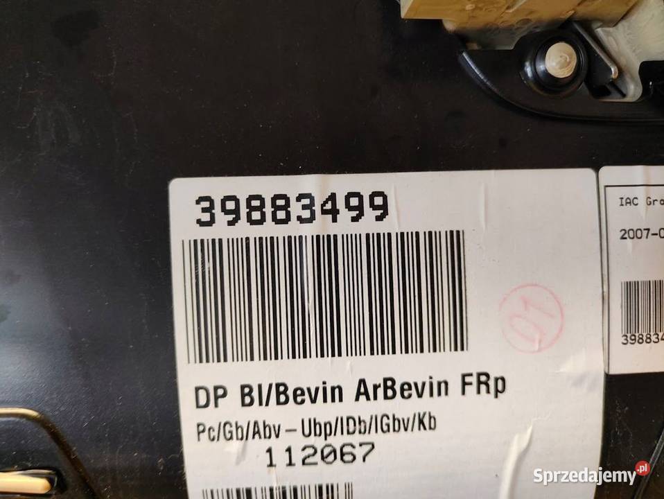 Tapicerka Boczek Drzwi Prawy Przód Volvo S80 II Pleszew