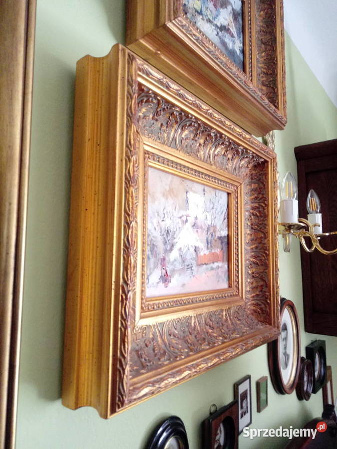 4 obrazy olejne na płótnie Kazimierz Dolny Piotrówek