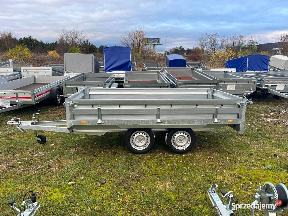 Przyczepa tandem z kołami pod spodem ZASŁAW Piła