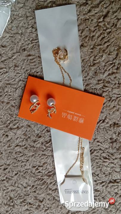 Komplet kolczyki i wisiorek Czemierniki