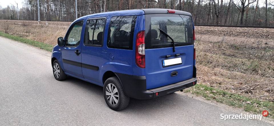 Fiat Doblo 19 MultiJet 2007 5 osobowy kangoo niebieski Doblo Brzesko