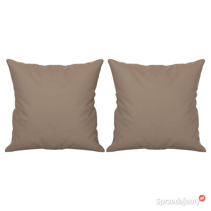 Poduszki ozdobne 2 taupe 40x40 mikrofibra Warszawa