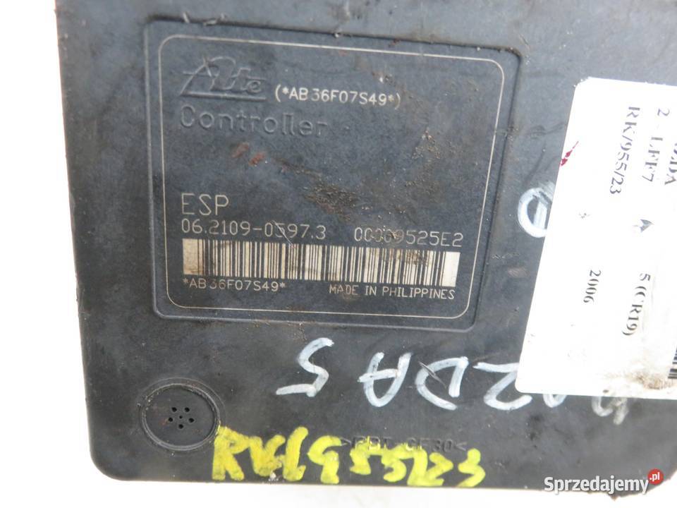 POMPA ABS MAZDA 5 CR19 5N612C405CB 06210905973 Układ ABS i ESP Układ hamulcowy małopolskie